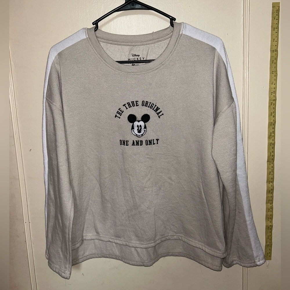 grey disney mickey mouse sweatshirt
